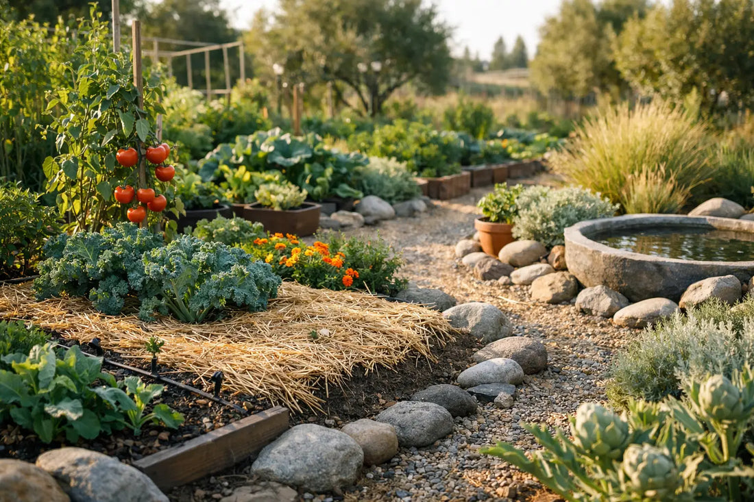 Exemple de potager avec moins d’eau réussi