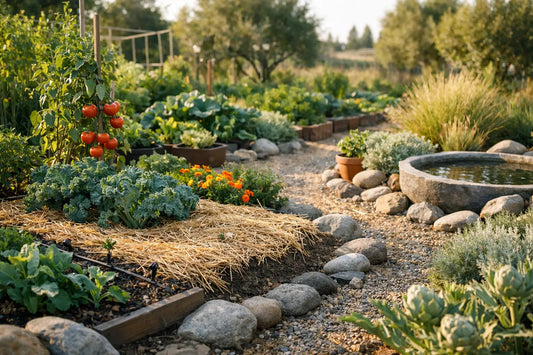 Exemple de potager avec moins d’eau réussi
